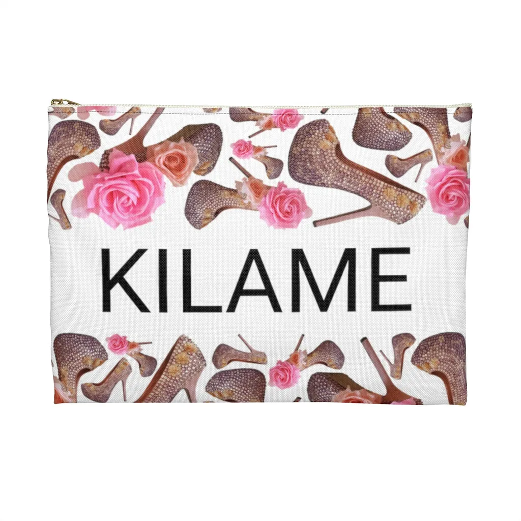Accessory Pouch  Tue 'Rose pink flower'