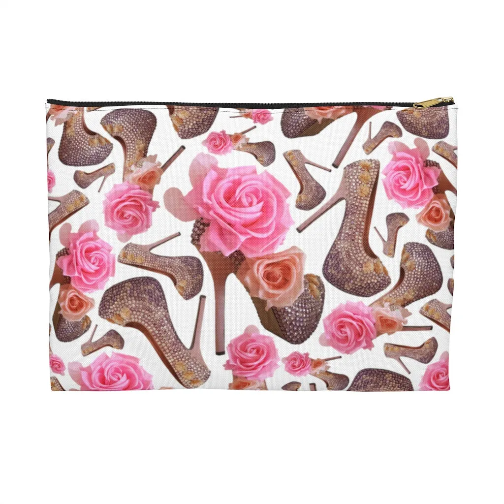 Accessory Pouch  Tue 'Rose pink flower'