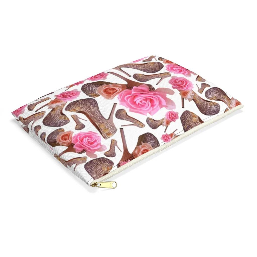 Accessory Pouch  Tue 'Rose pink flower'