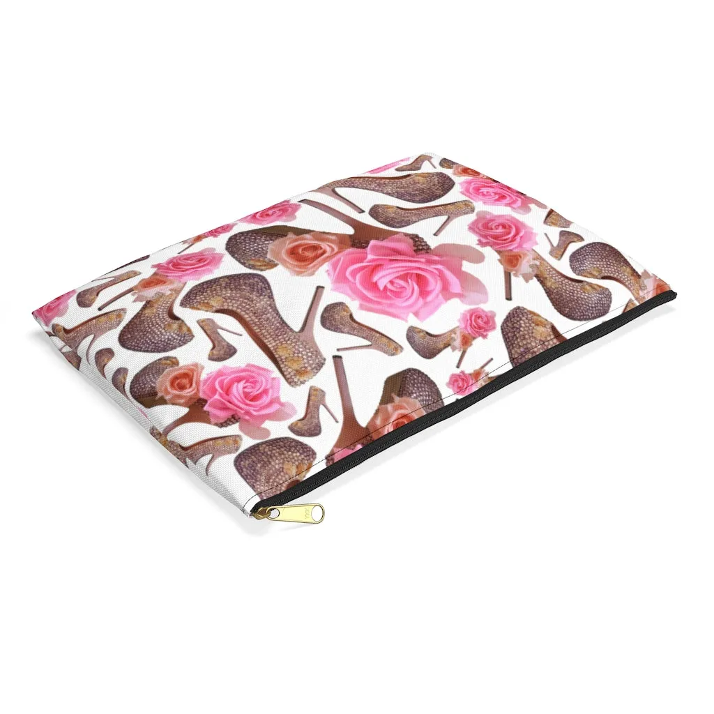 Accessory Pouch  Tue 'Rose pink flower'