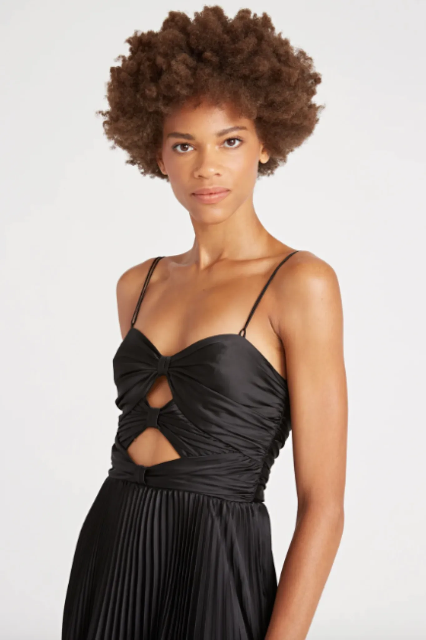 Afra Pleated Dress by AMUR - RENTAL