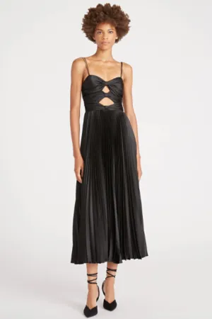 Afra Pleated Dress by AMUR - RENTAL