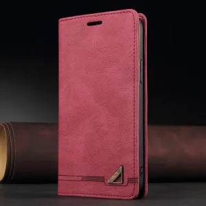 Anti-Theft RFID Blocking Leather Wallet Flip Case For Samsung Galaxy A Series