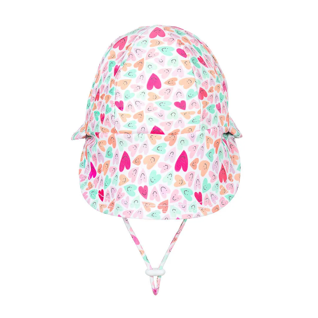 Baby Swim Legionnaire Flap Beach Hat - Sweetheart