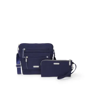 Baggallini Escape Crossbody with rfid phone wristlet