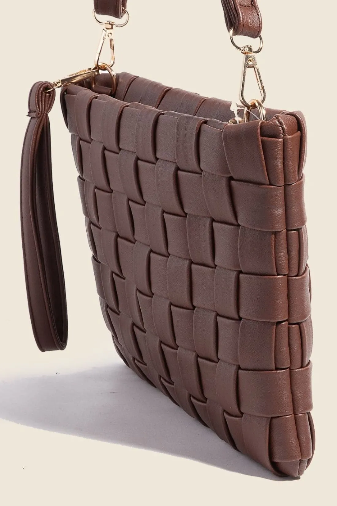 Basket Weave  Crossbody Bag