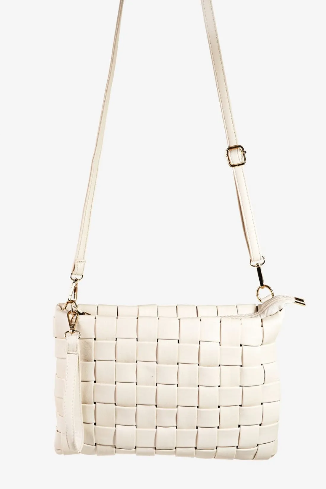 Basket Weave  Crossbody Bag