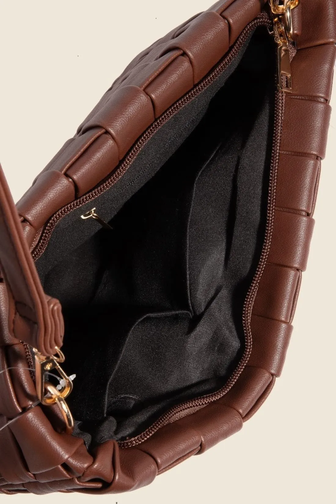 Basket Weave  Crossbody Bag