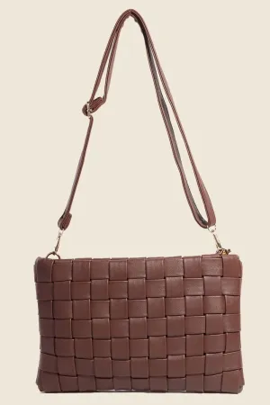 Basket Weave  Crossbody Bag