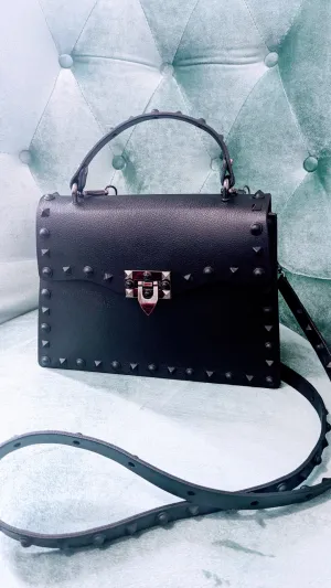 Bat Cave Studded Matte Purse