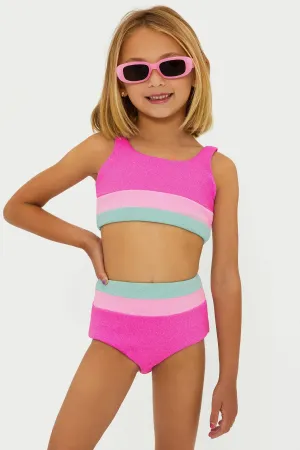 BEACH RIOT- Little Mackenzie & Heidi Blossom Colorblock Scrunch