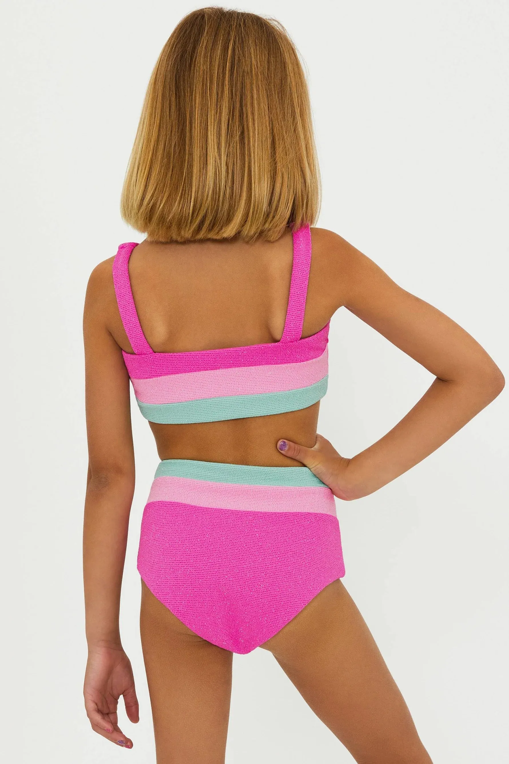BEACH RIOT- Little Mackenzie & Heidi Blossom Colorblock Scrunch