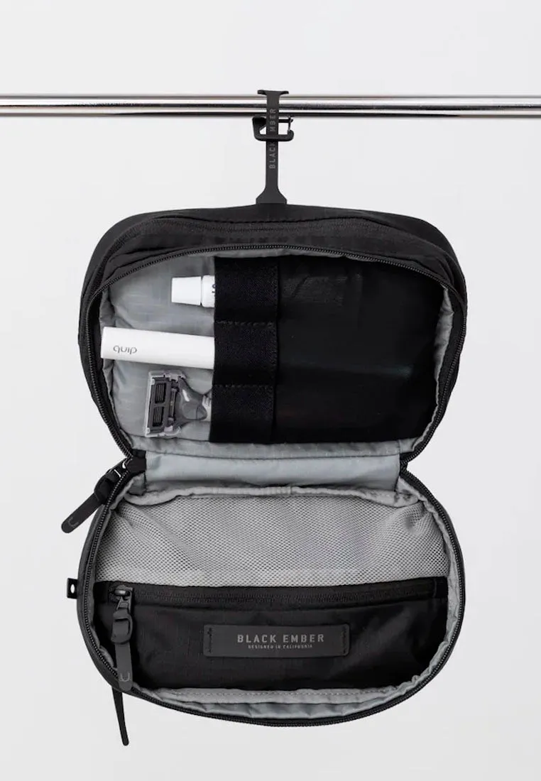 Black Ember Dopp Kit Jet Black