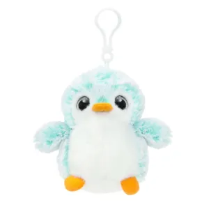Blue Penguin Pom Pom Backpack Clip by Aurora