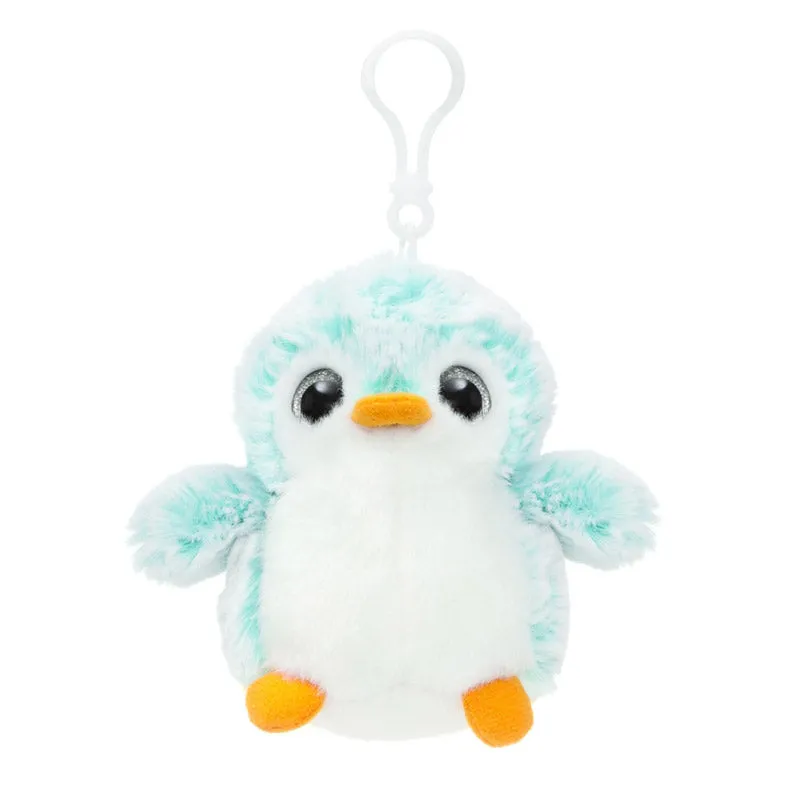 Blue Penguin Pom Pom Backpack Clip by Aurora