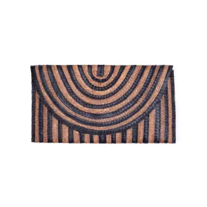 Brooke - Cream/Black Small Clutch