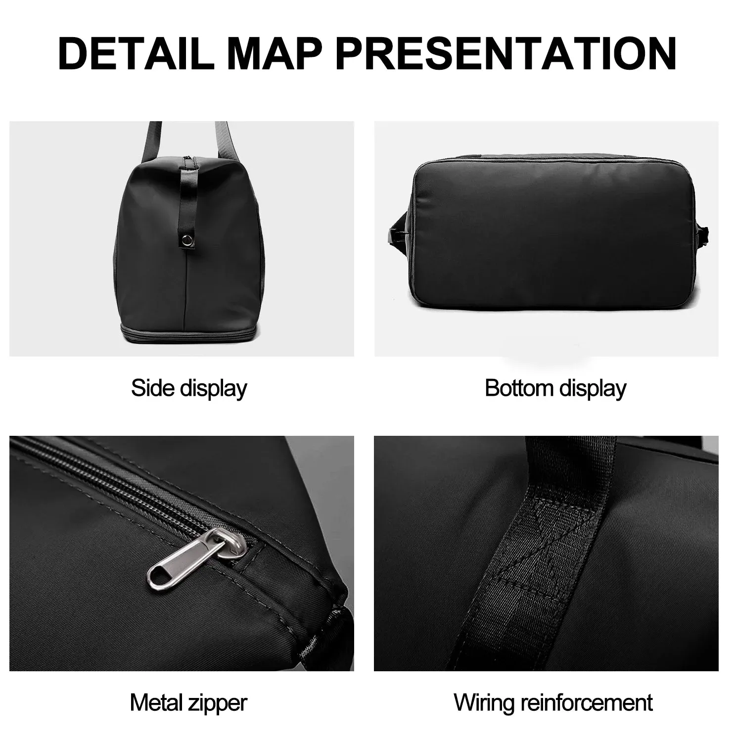 Carry Bag Bag Phone Duffle for Gym on Pocket/Front Wet Pocket/Trolley Sleeve Travel Black with Weekender Refined Dry Hot offer Pocket, Women, Bag, Bags Travel