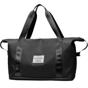 Carry Bag Bag Phone Duffle for Gym on Pocket/Front Wet Pocket/Trolley Sleeve Travel Black with Weekender Refined Dry Hot offer Pocket, Women, Bag, Bags Travel