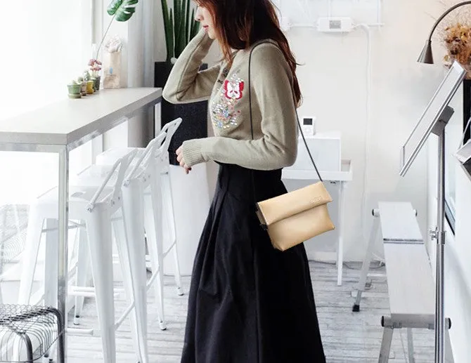 Cute LEATHER WOMEN Mini SHOULDER BAG Stylish Small Crossbody Purse FOR WOMEN