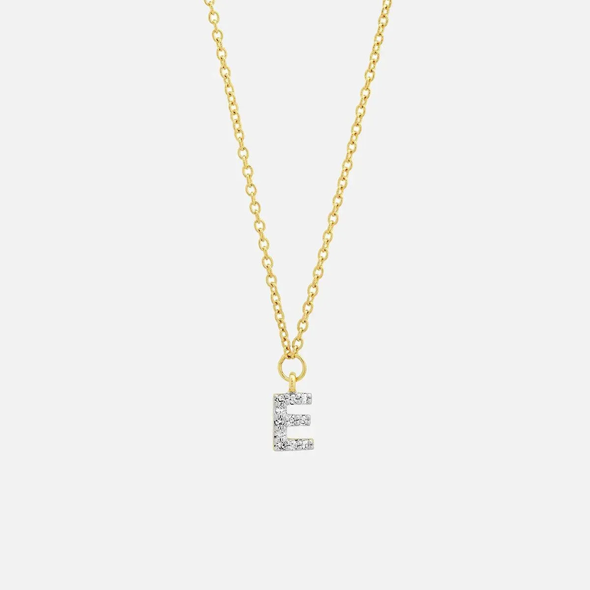 Diamond Mini Initial Necklace