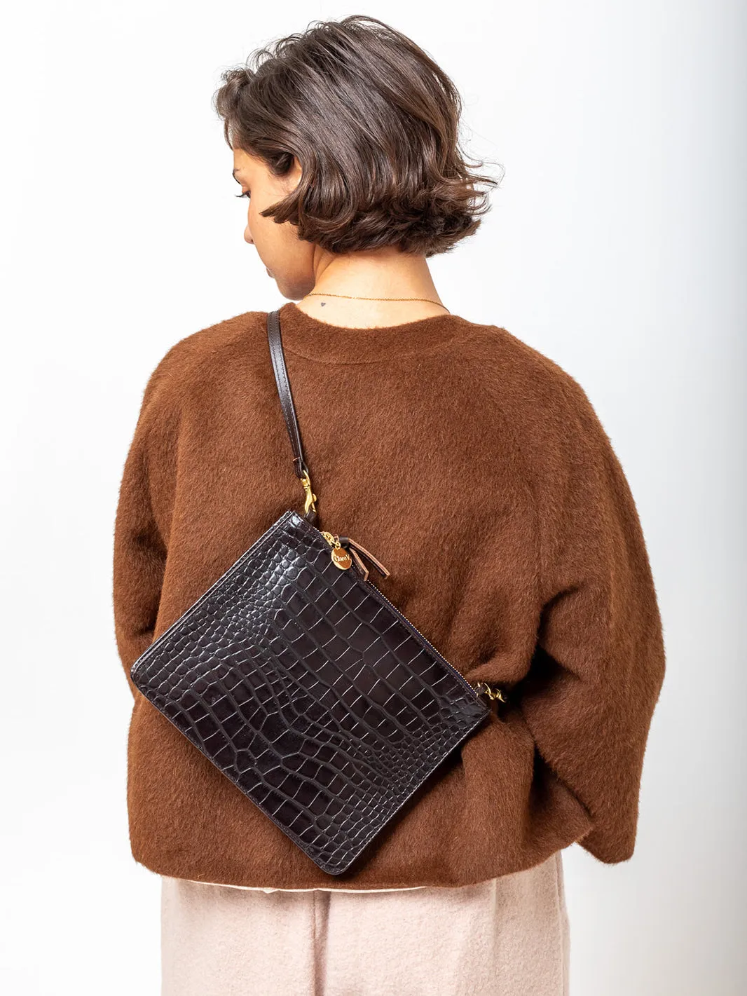 Double Sac Bretelle - Kalamata Croco