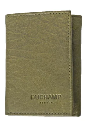 Duchamp London Olive Tri-Fold Wallet