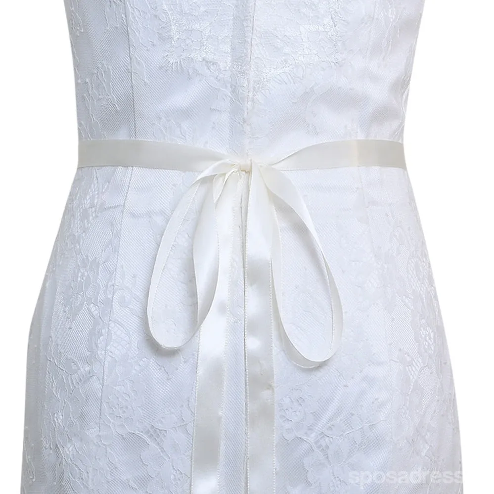Elegant Sparkly Beaded Thin Brides Sash For Wedding,S440