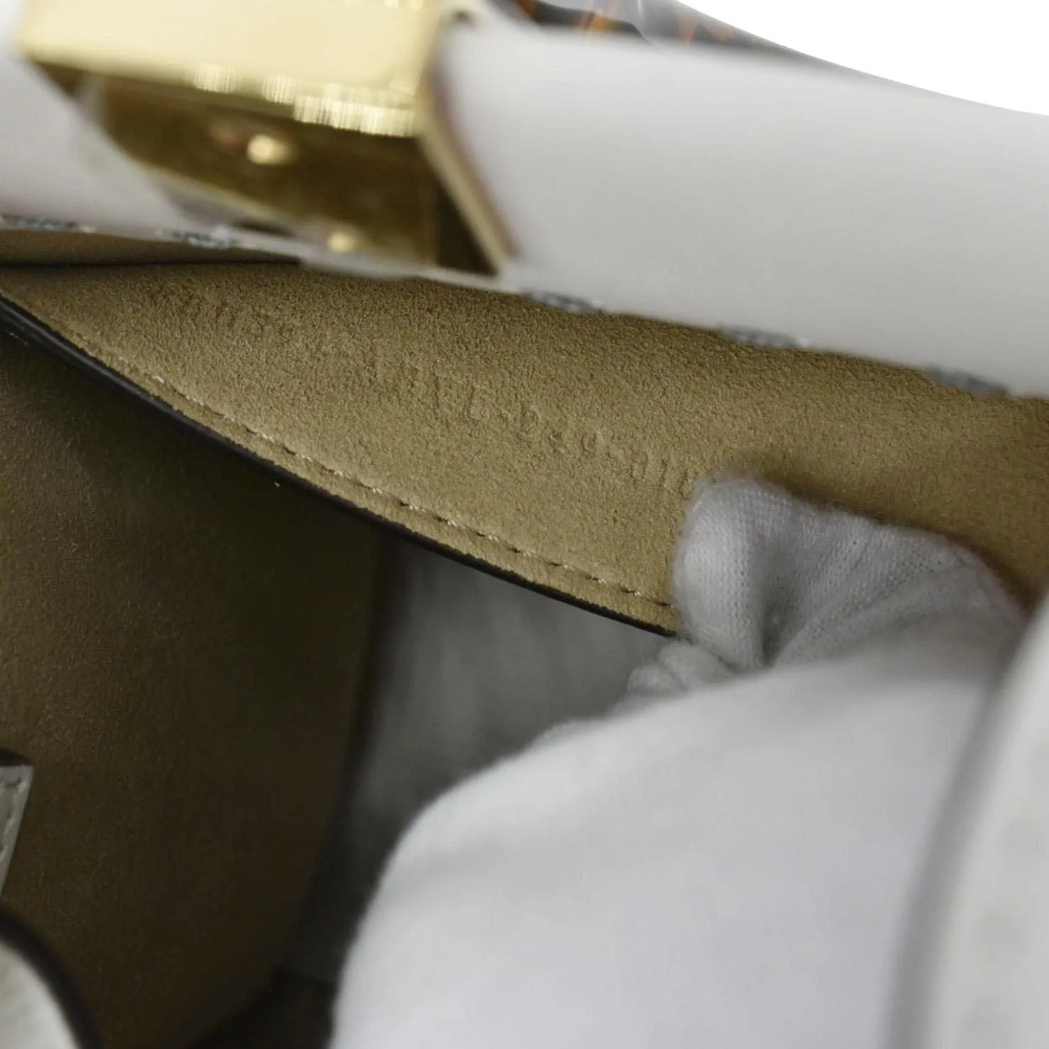 FENDI Sunshine Small Leather Crossbody Bag Off White