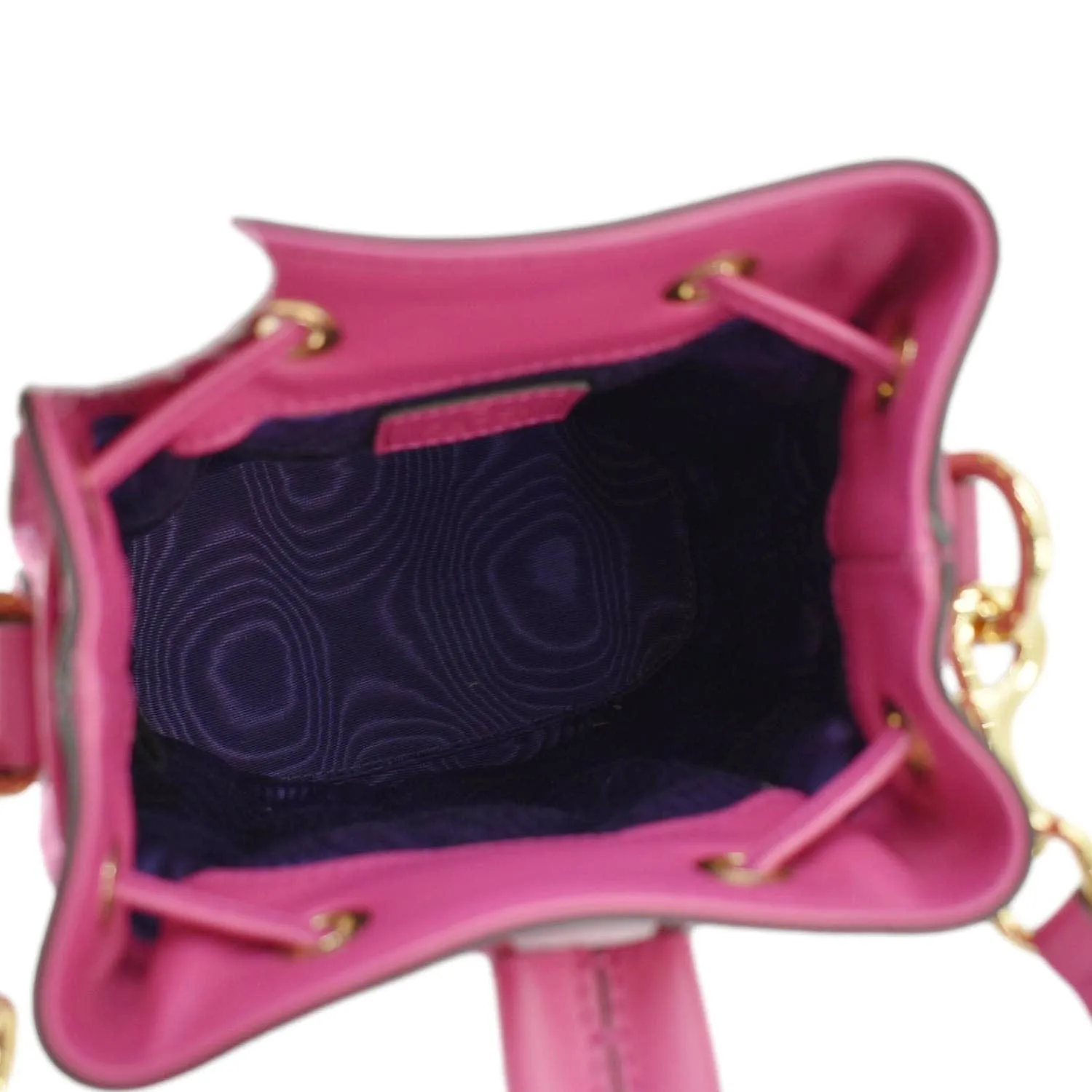 GUCCI GG Matelasse Nylon Bucket Crossbody Bag Pink 728231