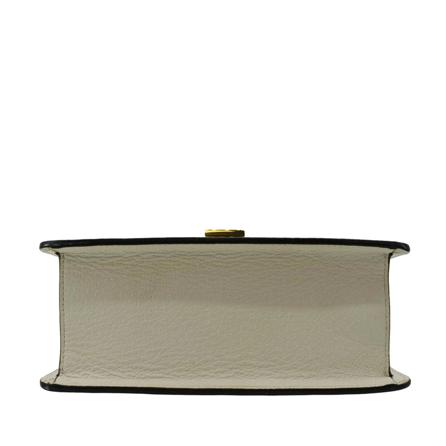 GUCCI Sylvie Mini Bee Star Leather Crossbody Bag Off White 470270