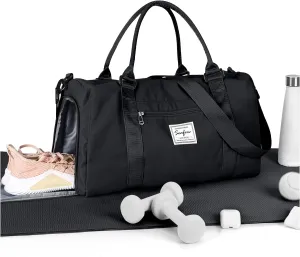 Gym Bag With Shoe Compartment (Purple, Sky Blue)