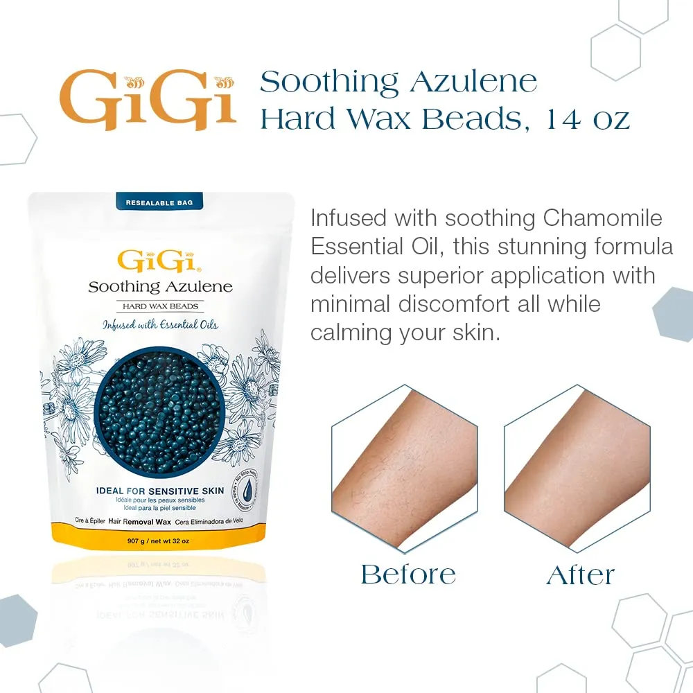 Hard Wax Beads Infused With Smoothing Azulene 14oz