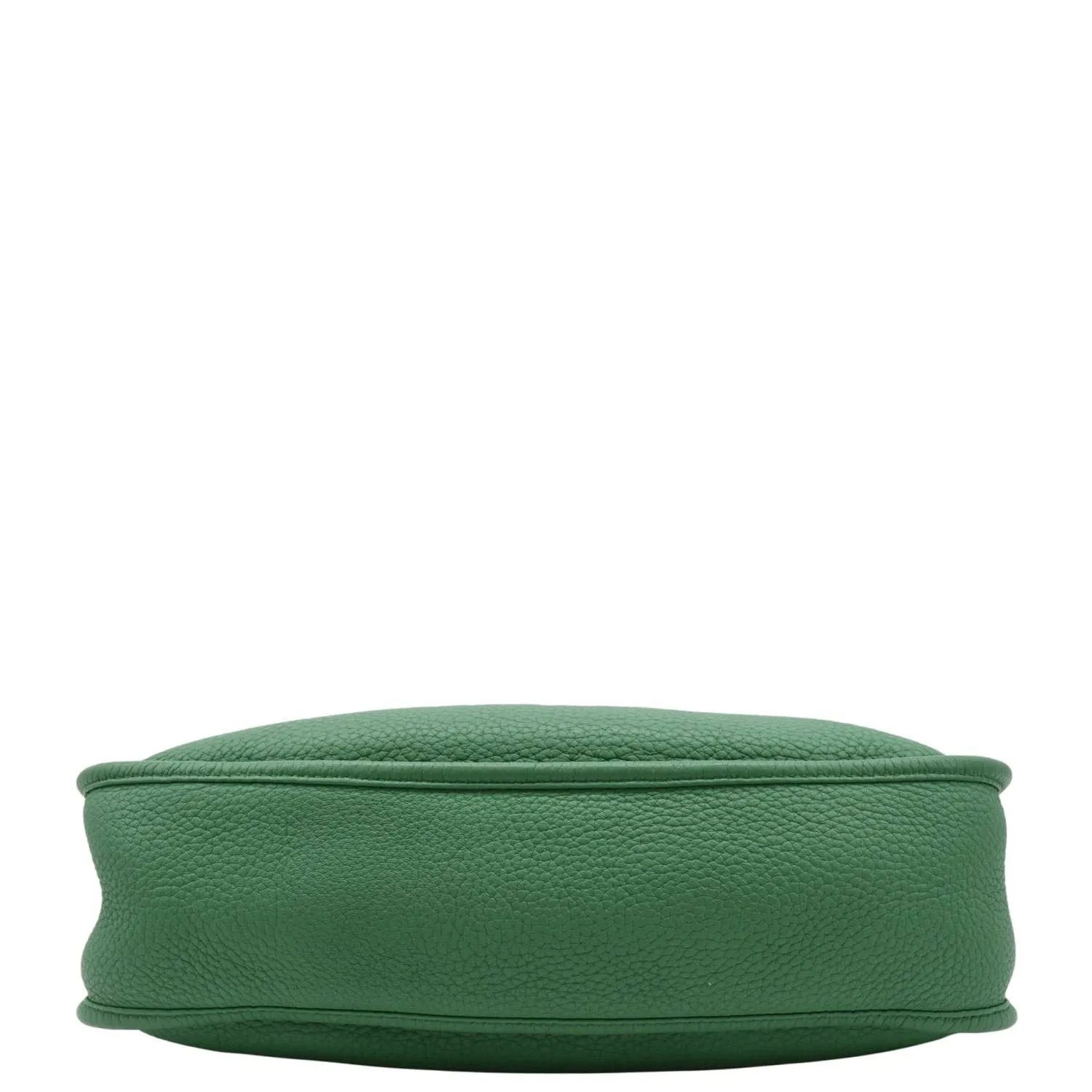 HERMES Evelyne PM III Clemence Leather Crossbody Bag Green