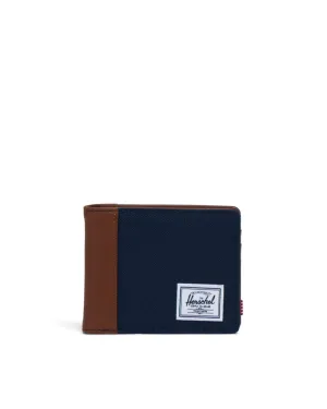 Herschel Hank Wallet - Navy / Tan (RFID)