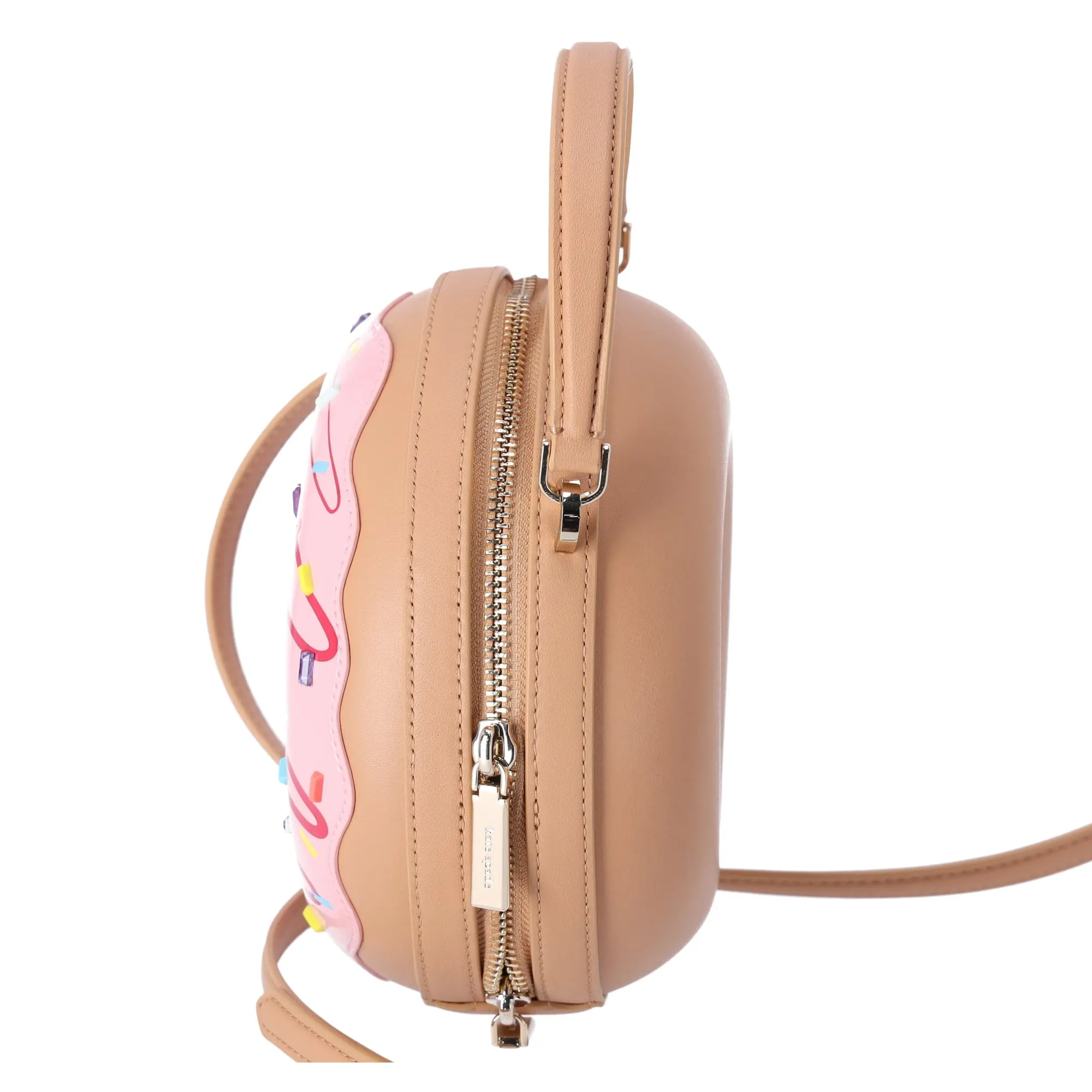 Kate Spade Novelty Bag Coffee Break 3D Donut Crossbody Pink Multi