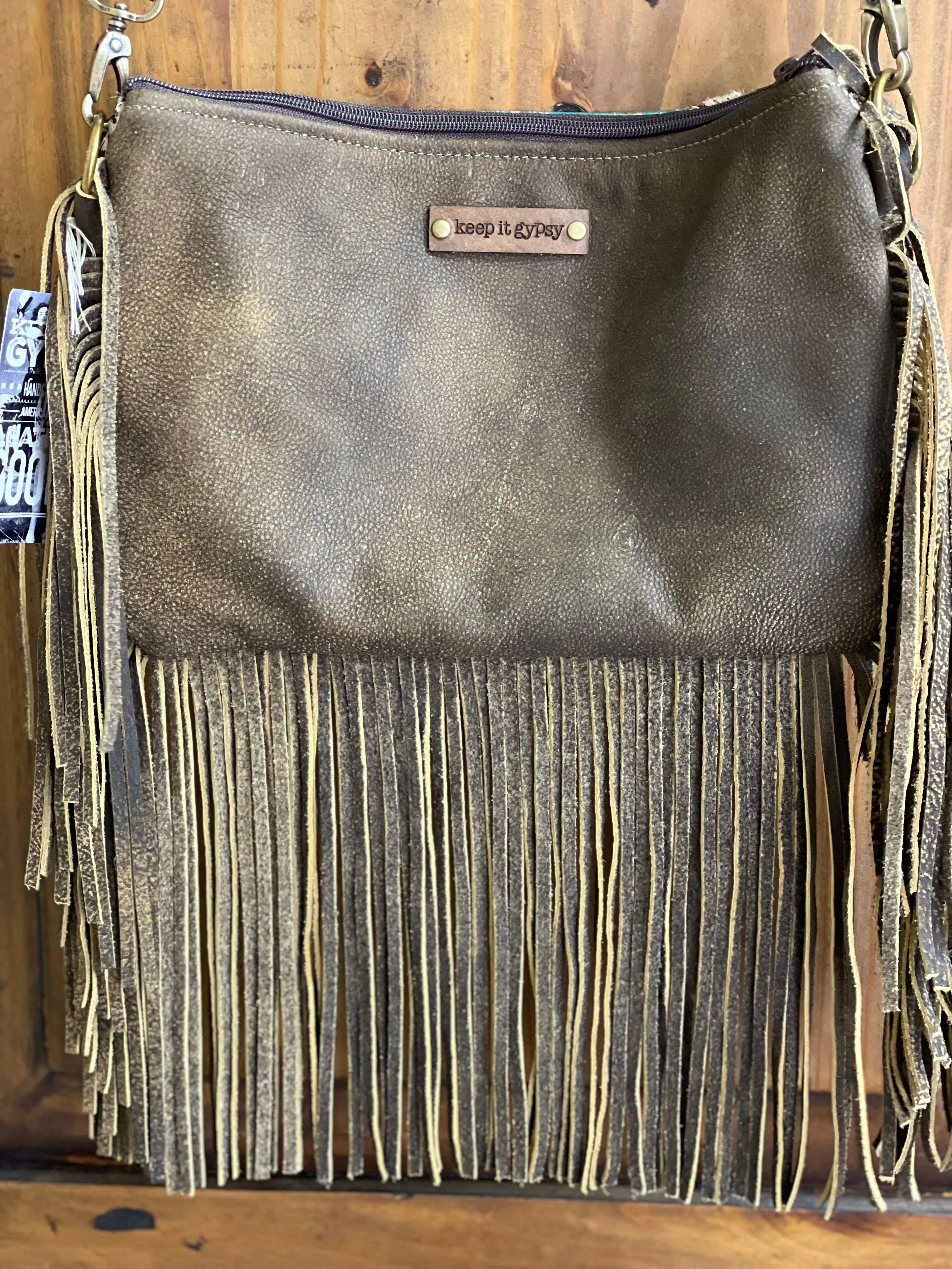 Keep It Gypsy Braided Maxine Cactus Creek Leather/Hide TealCroc Crossbody Purse