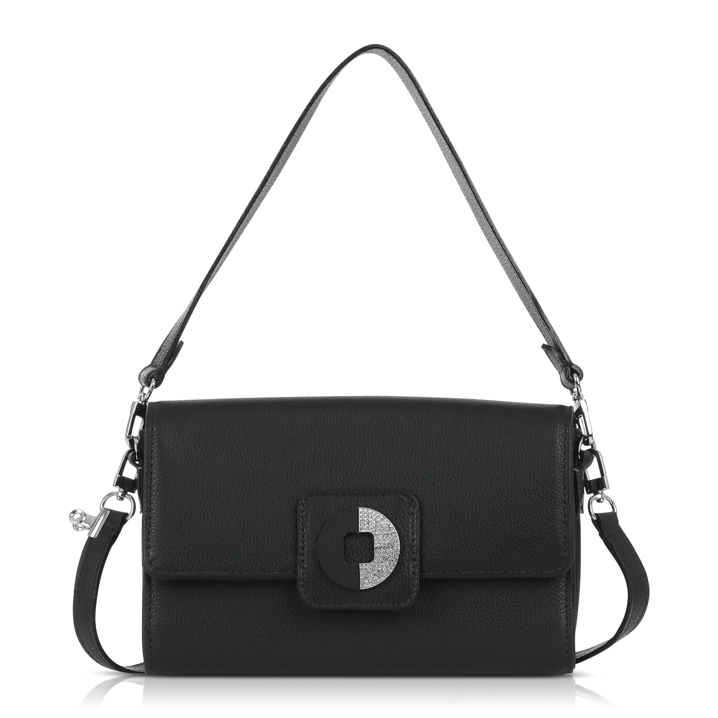 Kelley Shoulder Bag -  Black Pebble