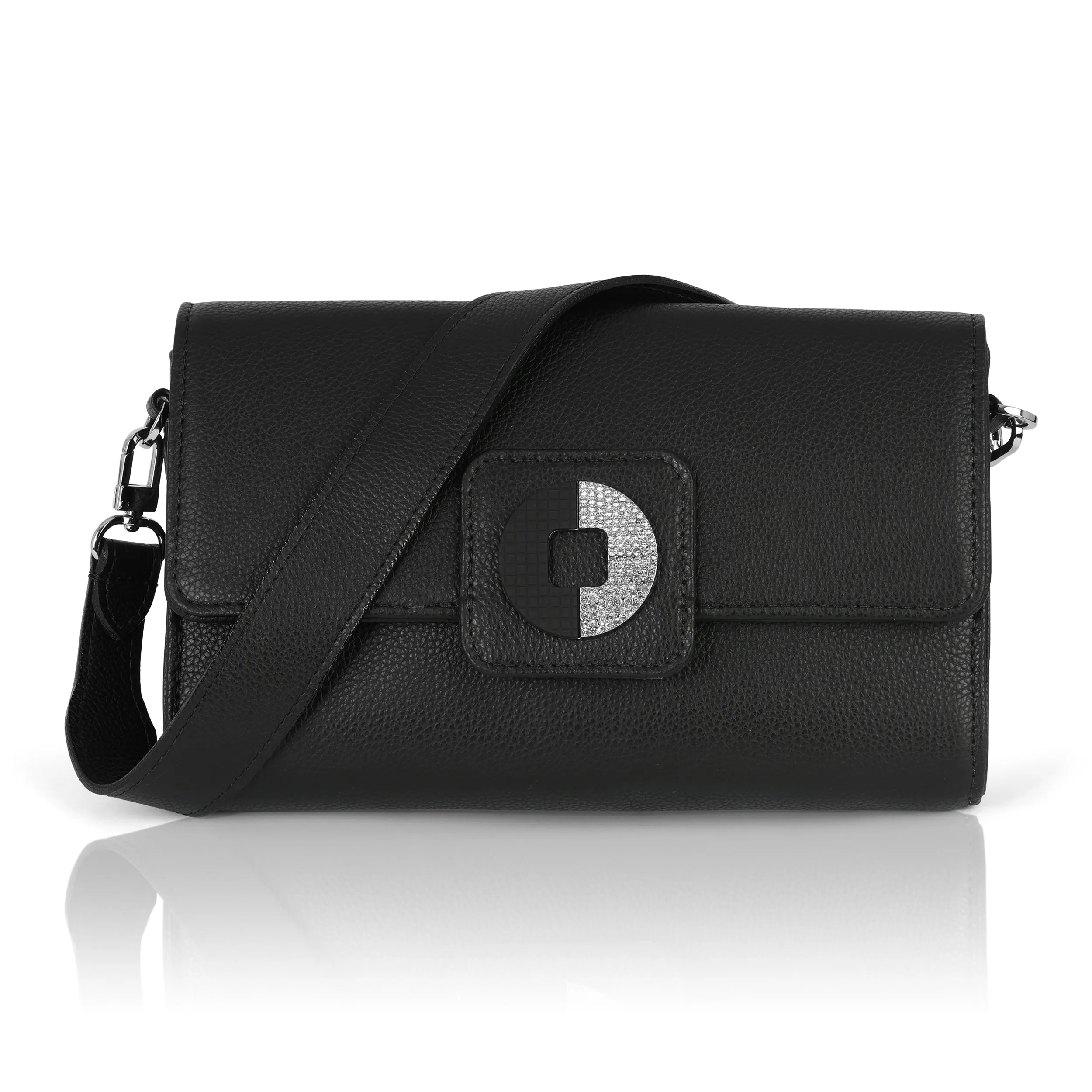 Kelley Shoulder Bag -  Black Pebble
