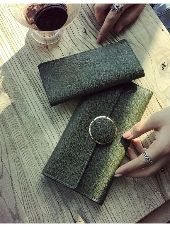 Ladies' Clutch Bag Stylish Lychee Pattern Small Square Bag