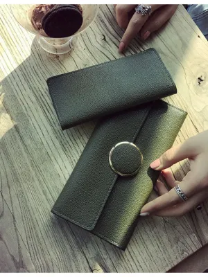 Ladies' Clutch Bag Stylish Lychee Pattern Small Square Bag