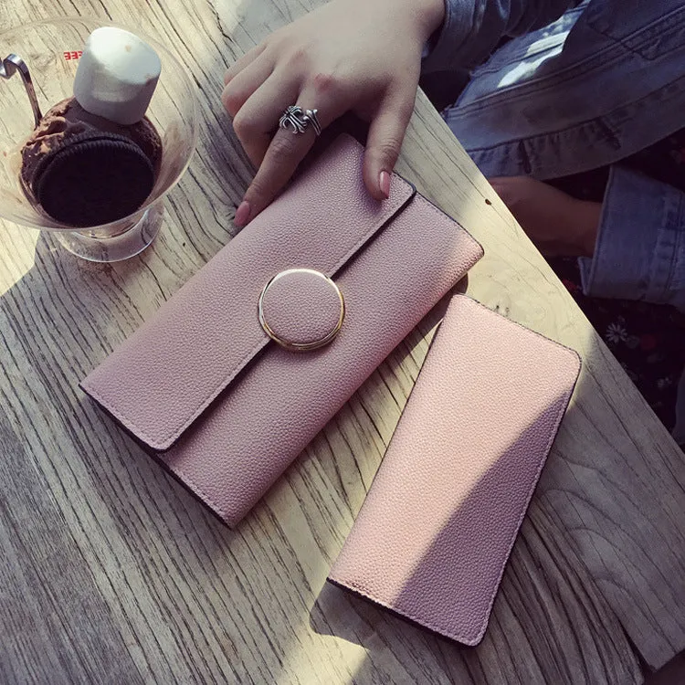 Ladies' Clutch Bag Stylish Lychee Pattern Small Square Bag