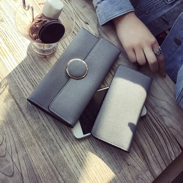Ladies' Clutch Bag Stylish Lychee Pattern Small Square Bag