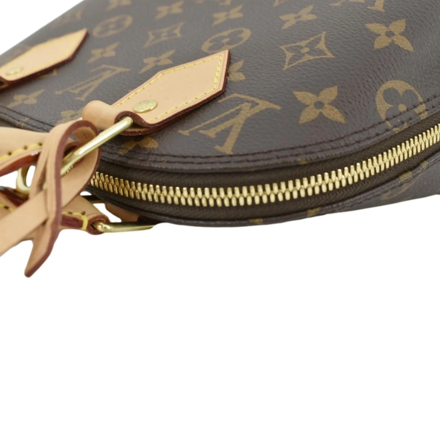 LOUIS VUITTON Alma BB Monogram Canvas Satchel Crossbody Bag Brown