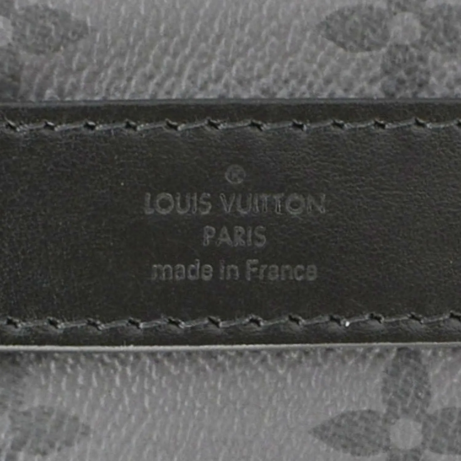 LOUIS VUITTON Keepall 25 Bandouliere Monogram Eclipse Reverse Canvas Crossbody Bag Black