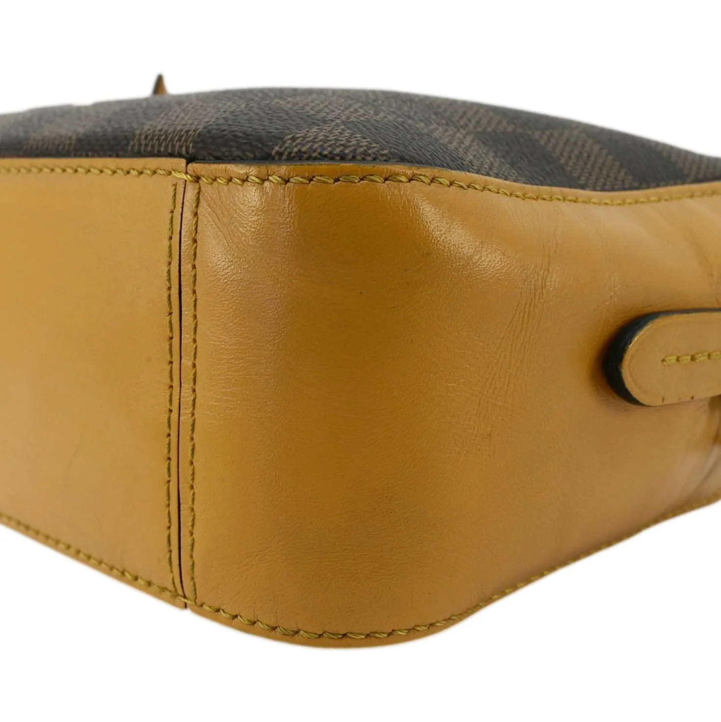LOUIS VUITTON Santa Monica Damier Ebene Crossbody Bag Brown