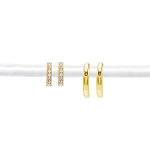 Mini Huggie Earring Combo Set