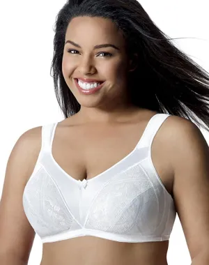 New in package! Just My Size Womens Seamless comfort strap satin minimizer bra, white, sz 38D! Also Fits 40C & 42B