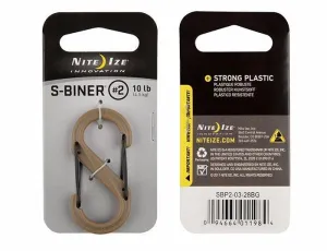 Nite Ize S-Biner Dual Carabiner Plastic, Size #2