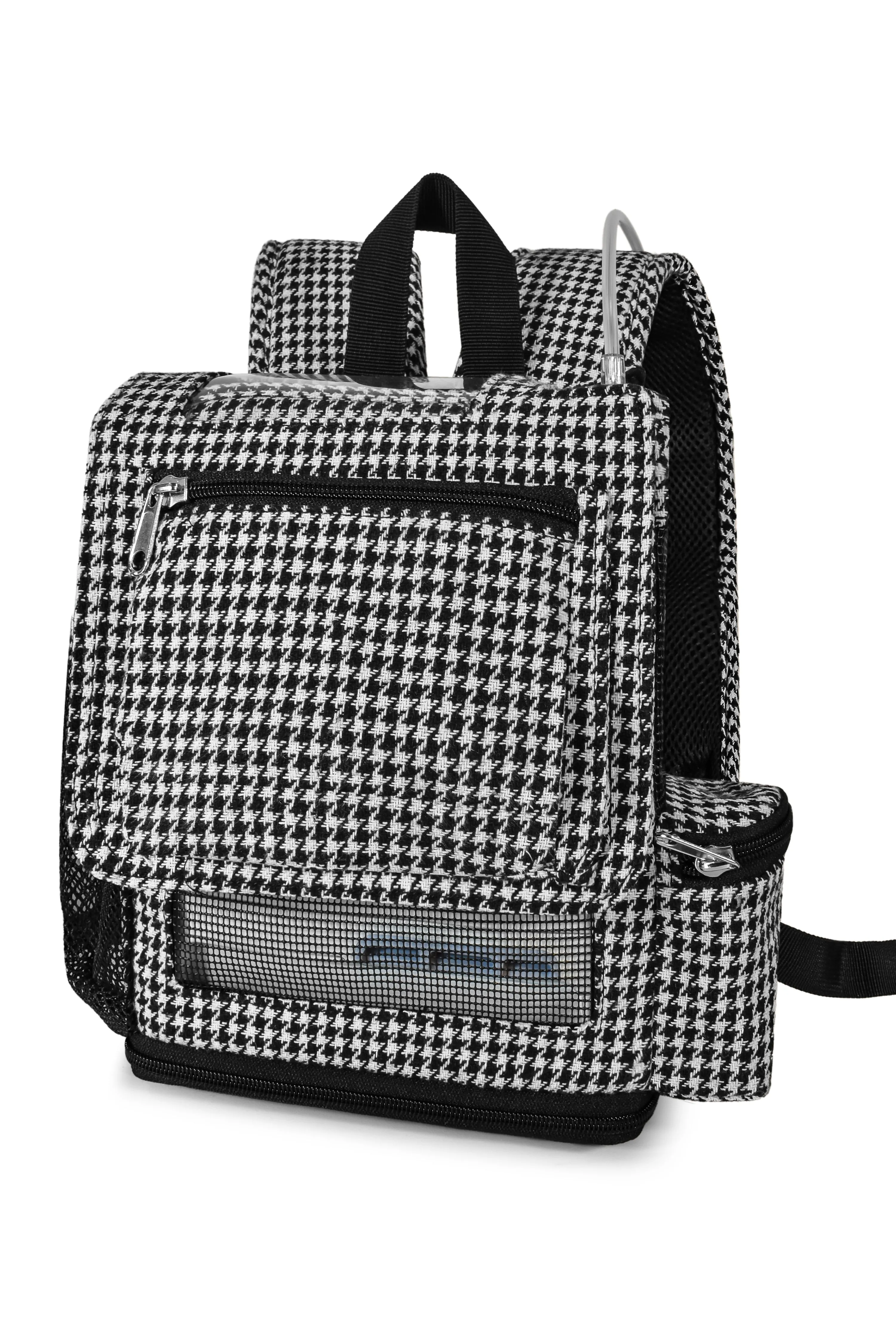 o2totes Inogen One G5 Lightweight Backpack w/Pockets - Houndstooth