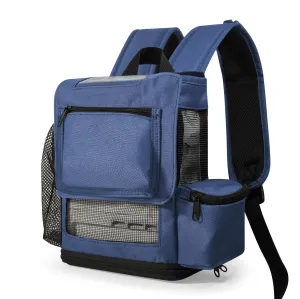 OxyGo Next Lightweight Backpack w/Pockets & Cannula Holder - Navy